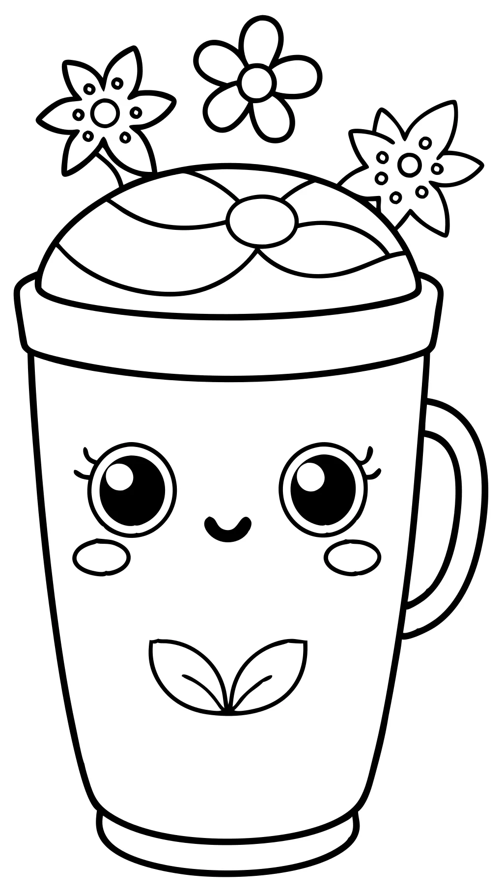 cute coffee cup coloring pages